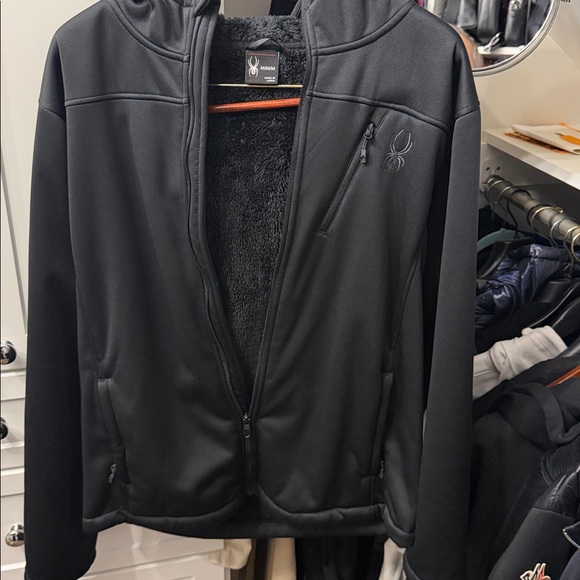 Spyder Other - Spyder Medium Men’s Track Jacket with Hood - inside is fleece